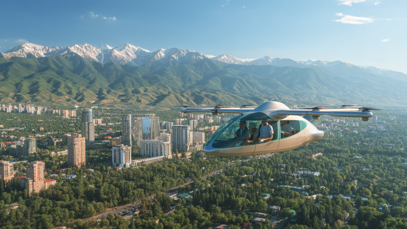 Аэротакси в Казахстане: Алматы – Медео за 10 минут