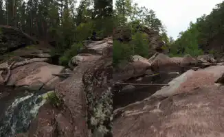 Уникальный Ульгулинский каньон и водопад «Өмір суы» под Кокшетау