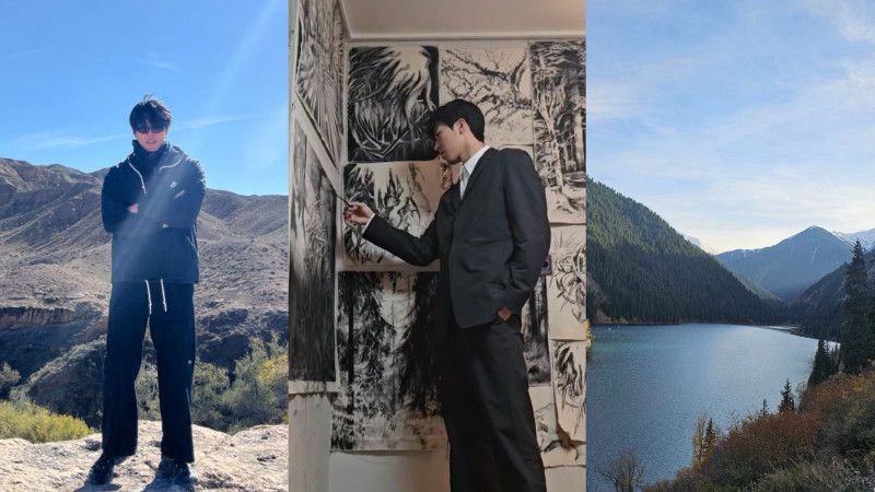 Сеульский художник Чу Ён восхищён красотой природы Казахстана в Алматы