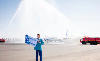 Шымкент пополнил авиапарк: прибытие нового Boeing 737 MAX 8 для местной авиакомпании