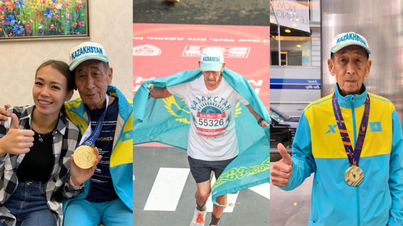 80-летний казахстанец Салтанат Туйтебаев вдохновил нацию, став символом силы духа на Нью-Йоркском марафоне