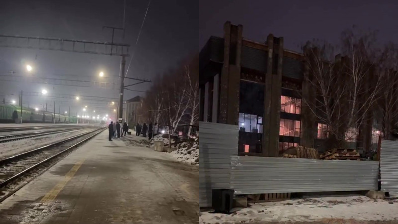 Вокзал в Кокшетау всё ещё ремонтируется, соцсети обсуждают его состояние