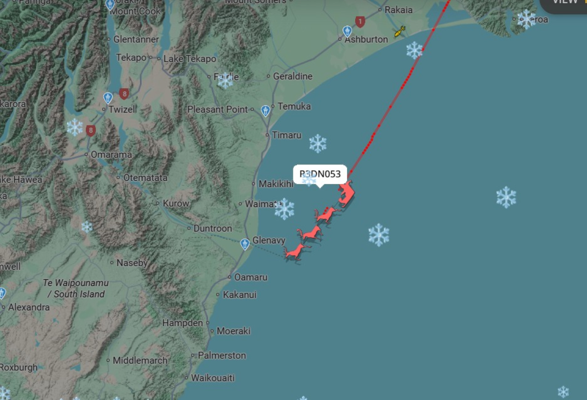 Скриншот: Flightradar24