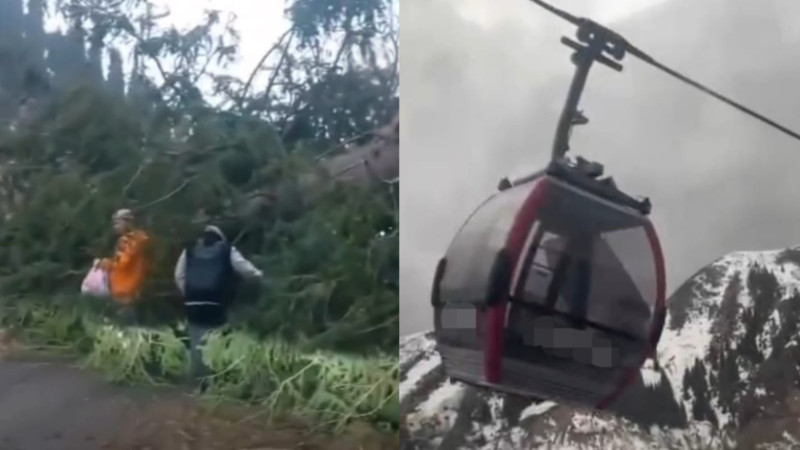 Шымбулак под ударом стихии: последствия непогоды в социальных сетях