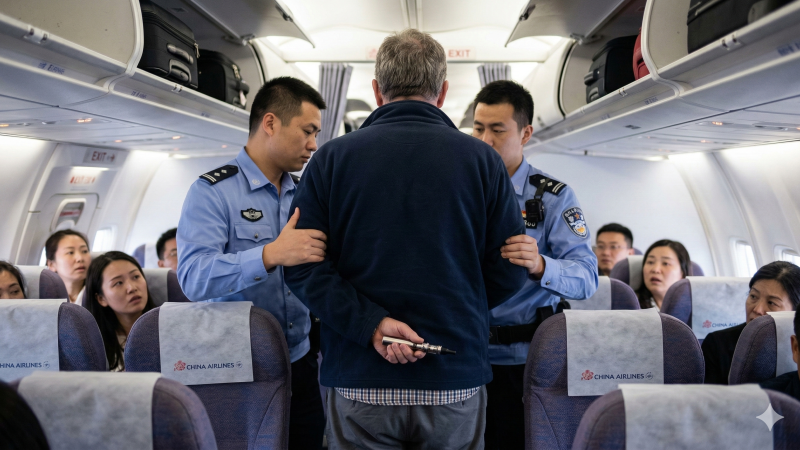 Дебошир на рейсе Лондон — Таоюань: курение и агрессия привели к экстренной высадке пассажира